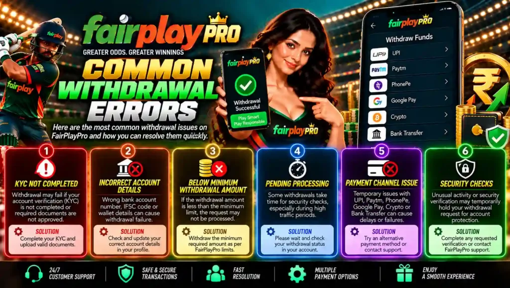 Common Withdrawal Errors